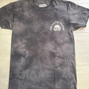 Boxset for All The Haters Shirt Small Gray Black Tie Dye Skull Graphic